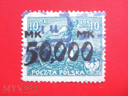 Duże zdjęcie Rolnik podczas siewu (niebieski)