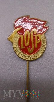Duże zdjęcie Zlota Odznaka ZOSP w Służbie Ojczyzny Ludowej