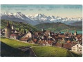 Zug - widok na miasto i Alpy - I ćwierć XX wieku