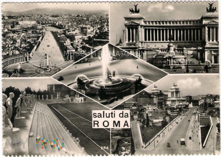 Duże zdjęcie Roma - Pozdrowienia - lata 40-te XX w.