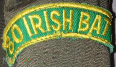 80 Irish Battalion shoulder patch