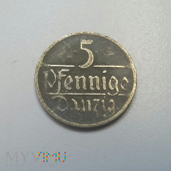 5 fenigów Danzig 1923
