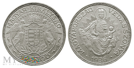 Duże zdjęcie 2 pengo, 1936, moneta obiegowa (I)