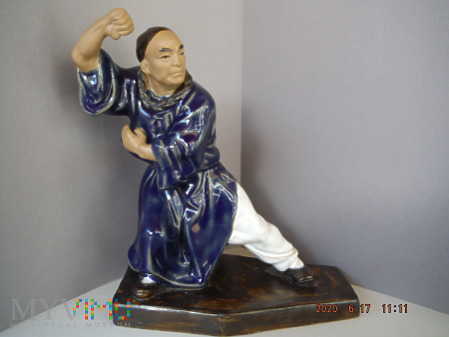 Duże zdjęcie wojownik kung fu (granatowy)