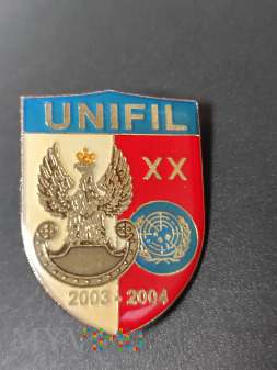 Pamiątkowa odznaka XX zmiany UNIFIL - Liban
