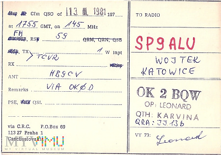 CZECHOSŁOWACJA-OK2BQW-1981.a