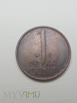 Holandia- 1 cent 1974 r.