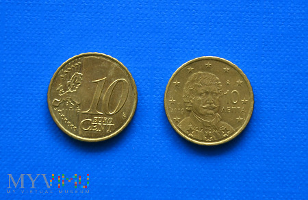 Moneta: 10 euro cent - Grecja 2006