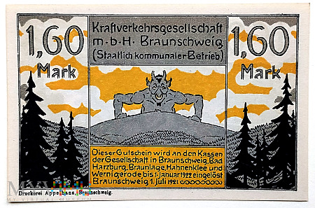 Braunschweig 1,60 Mk 1921