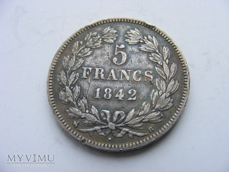 5 FRANKÓW - 1842 B