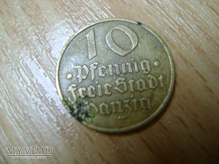 10 pfennigów gdańskich 1932