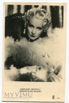 Duże zdjęcie Marlene Dietrich MARLENA JOSPE Holandia nr 555