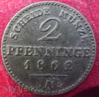 1 Pfenning 1862 A