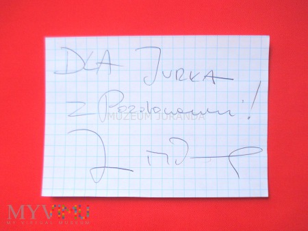Jan Młynarski - autograf