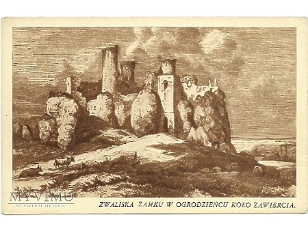 Zwaliska zamku w Ogrodzieńcu koło Zawiercia