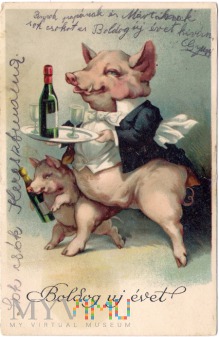 Duże zdjęcie Świnka Noworoczna - 1908