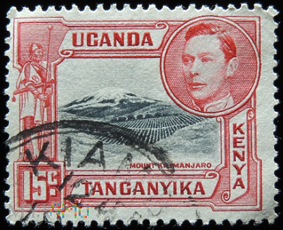 Kenia Uganda Tanganika 15c Jerzy VI