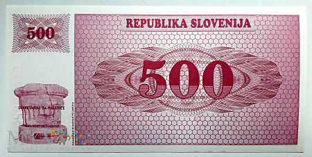 Słowenia 500 tolarów 1990