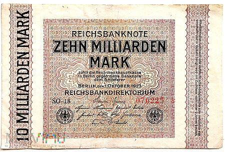 Niemcy 10 000 000 000 marek 1923