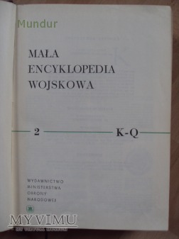 Mała encyklopedia wojskowa - 3 tomy