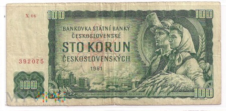 Czechosłowacja.3.Aw.100 korun.1961.P-91b