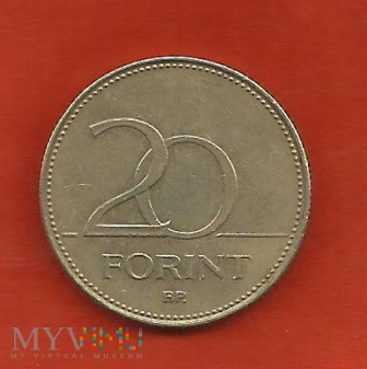 20 forintów rok 2007 Węgry