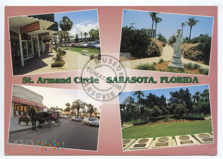 Duże zdjęcie St. Armand Circle Sarasota - lata 90-te XX w.