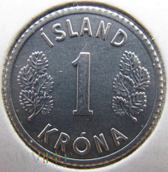 1 korona 1978 r. Islandia