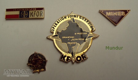 Odznaki pamiątkowe KFOR