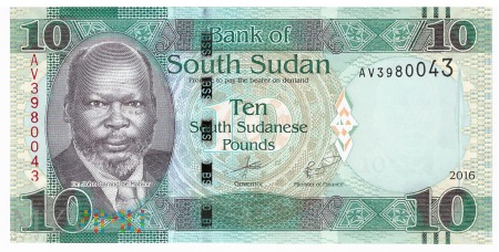 Sudan Południowy - 10 funtów (2016)