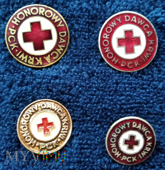 Odznaki , przypinki - Honorowy Dawca Krwi PCK