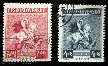 Czechosłowacja 1946 - 2 znaczki