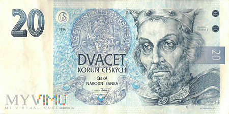 Duże zdjęcie Czechy - 20 koron (1994)