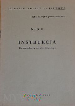 D11-1960 Instrukcja dla zawiadowcy odcinka drogow.