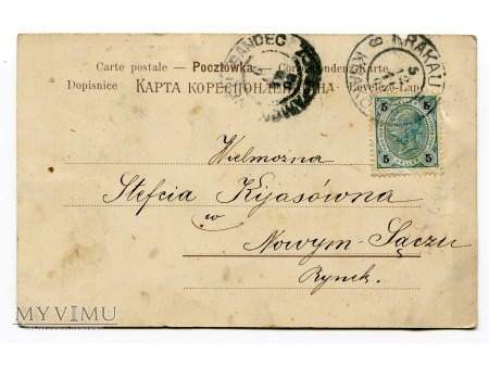 1904 Święty Mikołaj Tadeusz Rybkowski pocztówka
