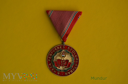 Medal: A haza fegyveres szolgálatában 15 év
