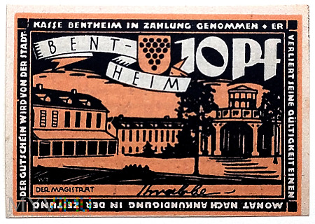 Bentheim 10 pf 1921