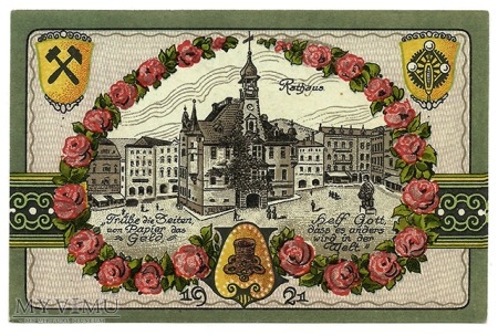 50 pfennig 1921 Nowy Ratusz