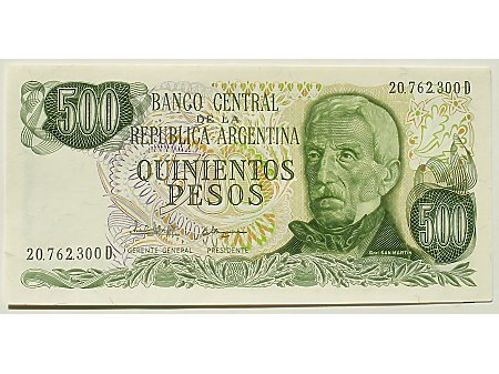 Argentyna- 500 Pesos UNC