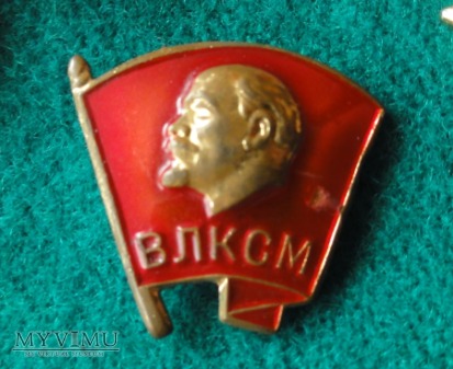 komunistyczne odznaki z Leninem