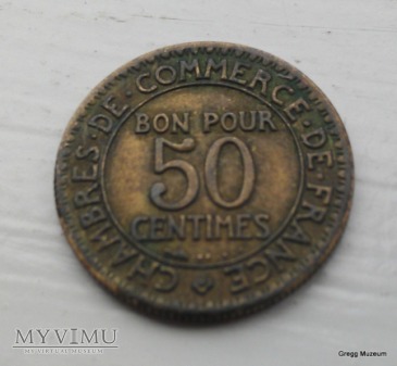 50 CENTIMES 1923 FRANCJA