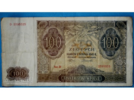 100 Złotych 1941