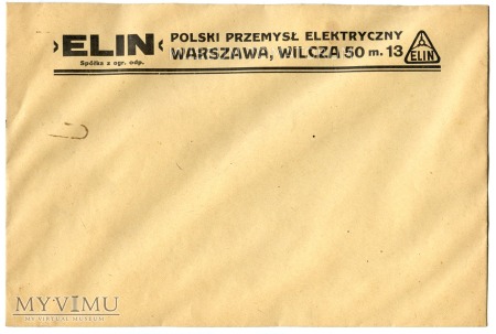 ELIN - Warszawa lata 30-40 te