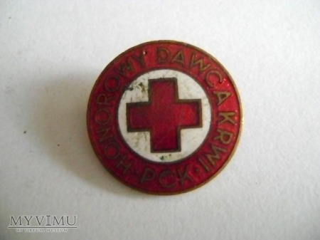 odznaka Honorowy Dawca Krwi PCK