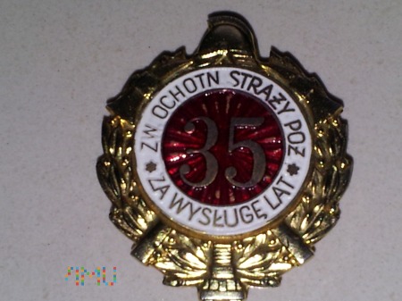 Odznaka Za Wysługę 35 Lat ZOSP- lakierowana