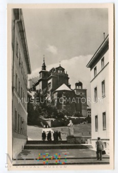 Duże zdjęcie W-wa - Kościół św. Anny od skarpy - lata 50-te