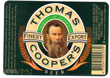 THOMAS COOPER'S Finest Export