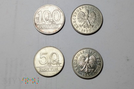100 zł 50 zł 1990