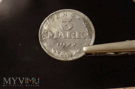 3 marki 1922 r.