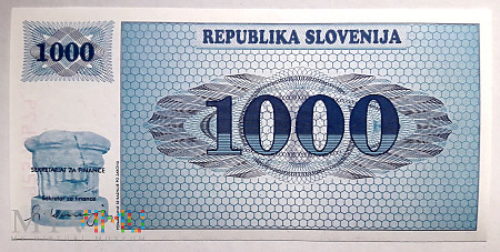 Słowenia 1000 tolarów 1991